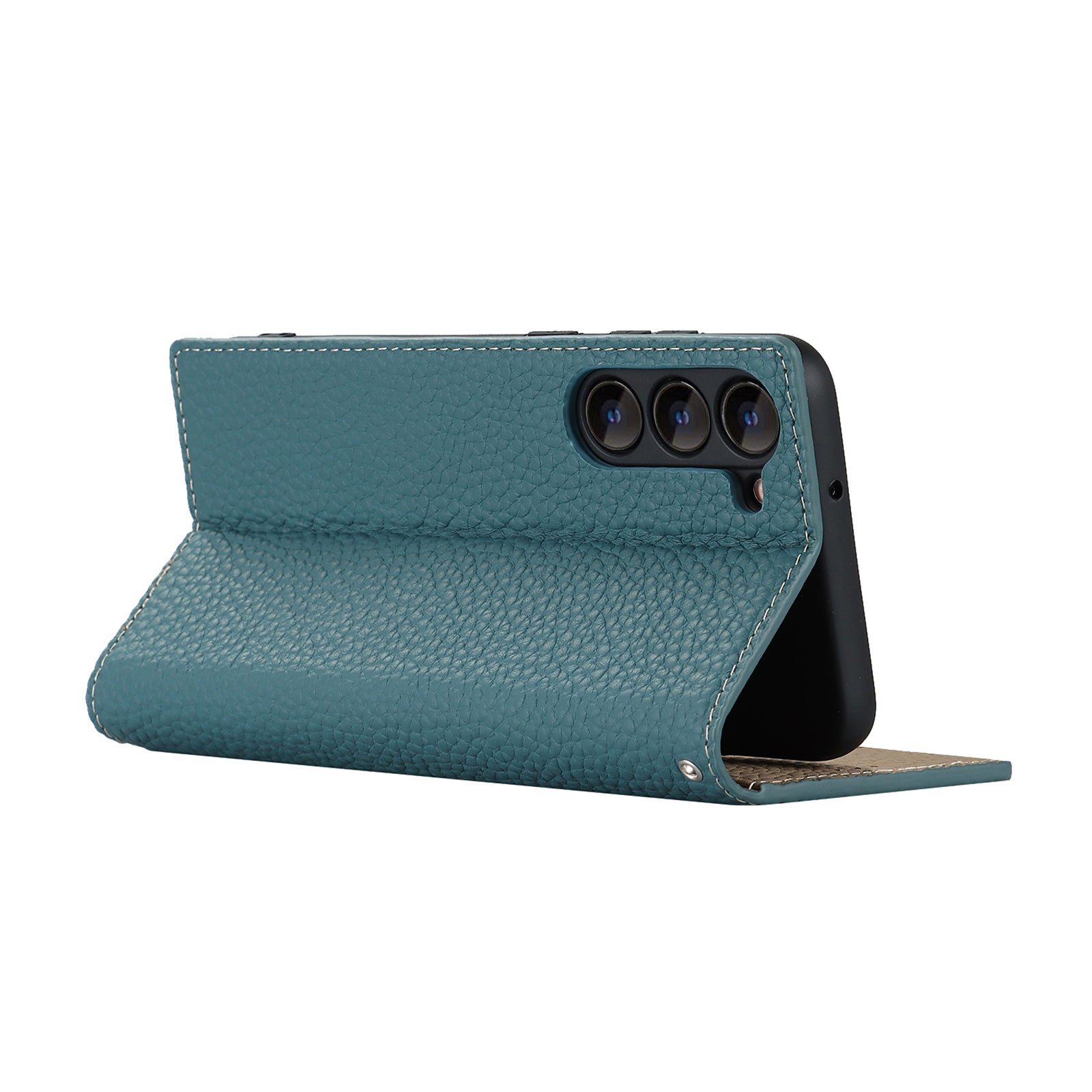 Genuine Leather TPU Flip Cover for Samsung Galaxy S23 Litchi Texture Wallet Stand Phone Protective Case Shell with Hand Strap Genuine Leather TPU Flip Cover for Samsung Galaxy S23 Litchi Texture Wallet Stand Phone Protective Case Shell with Hand Strap